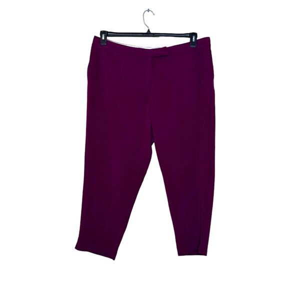 Jessica London magenta purple cropped pants size 16 - Picture 11 of 11